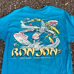 vintage distressed Ron Jon surf tee